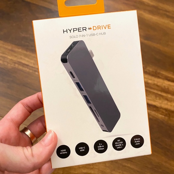 HyperDrive 7-Port Universal USB-C Hub - USB-C Docking Station for Laptop - Picture 1 of 6